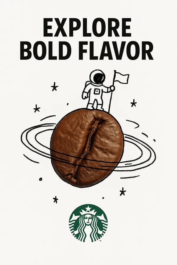 GPT image: Creative Ad with Real Object and Hand-Drawn Doodle - AI generated artwork with prompt