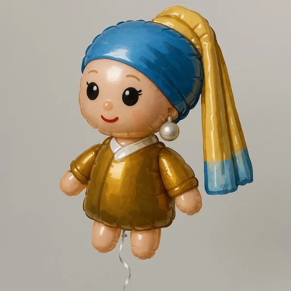 GPT image: Famous Painting as Helium Balloon - AI generated artwork with prompt